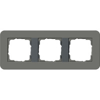 Gira Abdeckrahmen dreifach grau, Retail