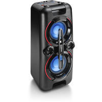 Karcher PS 4460, Lautsprecher schwarz, Party-Lautsprecher, Bluetooth, Beleuchtung, Mikrofon, UKW, Akku