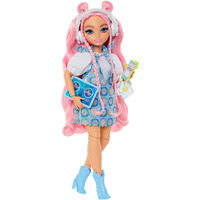 Mattel Dream Besties Daisy Jean Modepuppe mit 9 Zubehörteilen zum Thema DJ und Musik 