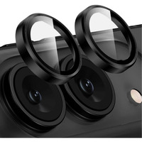 Nevox NEVOGLASS 3D Kameraschutzglas, Schutzfolie transparent/schwarz, iPhone Duo