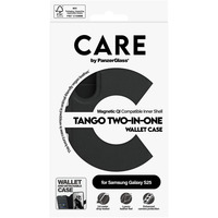 PanzerGlass Tango Two-in-One Case, Handyhülle schwarz, Samsung Galaxy S25, QI-kompatibel