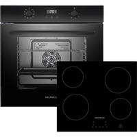 Respekta ASET7004400, Backofen-Set schwarz