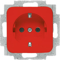 Busch-Jaeger Schutzkontakt-Steckdose Einsatz 20 EUC-217-101 rot, Retail