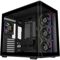 Cooler Master Elite 600 ARGB , Tower-Gehäuse schwarz, Tempered Glass x 2