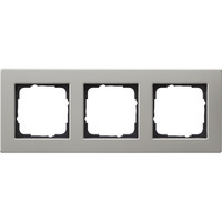 Gira Abdeckrahmen dreifach Edelstahl für flachen Einbau, Abdeckung edelstahl, Retail