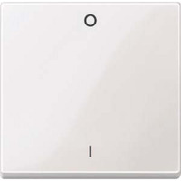 Merten Wippe Kennzeichen 0/1 für Wippschalter-Einsatz, einteilige Wippe, glänzend weiß (glänzend), Retail