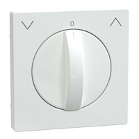 Merten Zentralplatte Rolladen Tast Rastschalter Einsatz Thermoplast brillant weiß, Retail