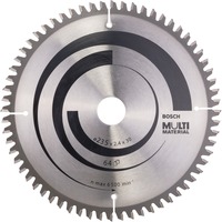 Bosch Professional PRO Multi Material Kreissägeblatt, Ø 235mm, 64Z Bohrung 30mm, für Handkreissägen