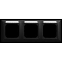 Busch-Jaeger Abdeckrahmen 3-fach 1733 NSK-915, Abdeckung schwarz, Retail