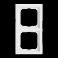 Busch-Jaeger Rahmen zwei-fach, zum Abdecken von Schaltern, Tastern und Steckdosen, matt weiß (matt), Retail