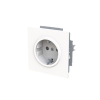 Busch-Jaeger Schutzkontaktsteckdose Schutzkontakt Safety Plus weiß, Retail