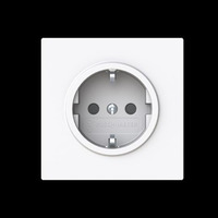 Busch-Jaeger Schutzkontaktsteckdose Schutzkontakt Safety Plus weiß, Retail