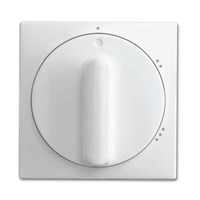 Busch-Jaeger Zentralscheibe für Dreistufen-Drehschalter 2542 Drehgriff 02-914, Abdeckung weiß, Retail