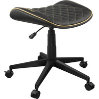 Cougar Gaming-Hocker Crosser Gold, Gaming-Stuhl schwarz/gold, auch als Fußstütze verwendbar