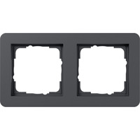 Gira Abdeckrahmen zwei fach, Abdeckung anthrazit, Retail