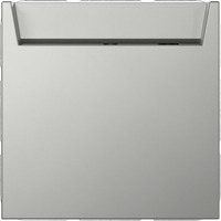 Gira Hotel-Card Schalter mit Neutralleiter Klemme einpolig, Taster edelstahl, Retail