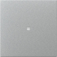 Gira Wippe gerade mit Kontrollfenster, Abdeckung aluminium, Retail