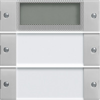 Gira Wippenset zweifach Plus Beschriftungsfeld Klar grau, Retail