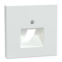 Merten Zentralplatte einfach für Universal-Anschluss-Einsätze, glänzend, Kunststoff, Unterputz weiß (glänzend), Retail