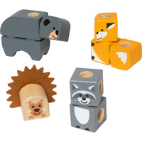 Spin Master Melissa & Doug - Blockables Waldtierfreunde Set, Konstruktionsspielzeug 