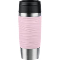 Emsa TRAVEL MUG Waves Thermobecher hellrosa/edelstahl, 0,36 Liter