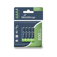 MediaRange NiMH-Akkus, Micro AAA|HR03|1.2V, 4er Pack 4 Stück