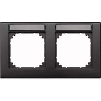 Merten Rahmen zweifach beschriftbar waagerecht anthrazit, Retail