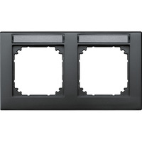 Merten Rahmen zweifach beschriftbar waagerecht anthrazit, Retail