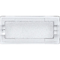 Merten Symbol neutral rechteckig, Schriftband transparent, Retail