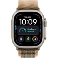 Apple Watch Ultra 4, Smartwatch Titan natur, 49 mm, Alpine Loop Wüstensand M, Cellular