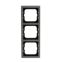 Busch-Jaeger Rahmen dreifach pur Edelstahl Typ 1723-866K zum Abdecken von Schaltern und Steckdosen edelstahl, Retail