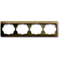 Busch-Jaeger Rahmen vierfach waagerecht 1724 KA-21, Abdeckung bronze, Retail