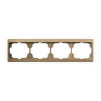 Busch-Jaeger Rahmen vierfach waagerecht 1724 KA-21, Abdeckung bronze, Retail