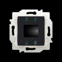 Busch-Jaeger Raumtemperaturregler Einsatz Typ 1094 USITA-Bluetooth mit Display und Touchbedienung, Heizungsthermostat edelstahl, Retail