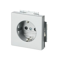 Busch-Jaeger Schutzkontaktsteckdose Einsatz 20 EUCRB-83 aluminium, Retail