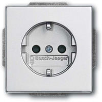 Busch-Jaeger Schutzkontaktsteckdose Einsatz 20 EUCRB-83 aluminium, Retail