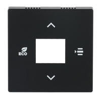 Busch-Jaeger Zentralscheibe matt, Abdeckung schwarz, Retail