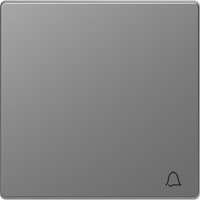 Merten Wippe mit Kennzeichnung Klingel für Wechselschalter Kreuzschalter und Taster Einsatz edelstahl, Retail