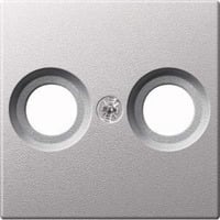 Merten Zentralplatte für Antennendose aluminium, Retail