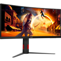 AOC CU34G4Z, Gaming-Monitor 86.4 cm (34 Zoll), schwarz (matt), WQHD, Fast-VA, Curved, USB-Hub, HDR, 240Hz Panel