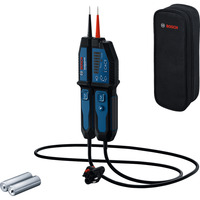 Bosch Professional Spannungsprüfer GVT 1000-15 Professional, Messgerät blau/schwarz, 2x Batterien, Tasche