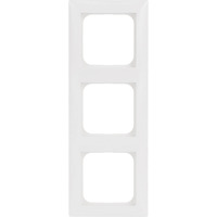 Busch-Jaeger Rahmen dreifach, Kunststoff, glänzend, Unterputzmontage, Schutzart IP20, 81 x 223 x 12 mm weiß (glänzend), Retail