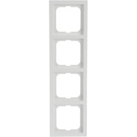 Busch-Jaeger Rahmen vierfach future linear, Typ 1724-184K, Kunststoff, Unterputzmontage, glänzend weiß (glänzend), Retail