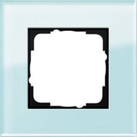 Gira Abdeckrahmen einfach Glas Esprit System 55 Typ 021118 Unterputzmontage glänzend mint, Retail