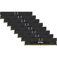 Kingston FURY DIMM 256 GB DDR5-6400 (8x 32 GB) Octa-Kit ECC, Arbeitsspeicher schwarz, KF564R32RBK8-256, Renegade Pro, Registred, INTEL XMP