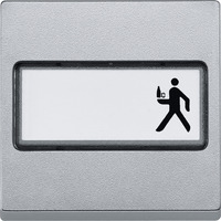 Merten Wippe mit Schriftfeld aluminium, Retail