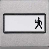 Merten Wippe mit Schriftfeld aluminium, Retail