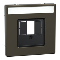 Merten Zentralplatte mit zentraler Abdeckplatte rechteckiger Ausschnitt, Abdeckung bronze, Retail