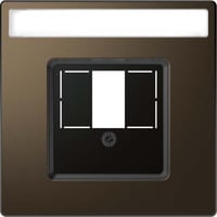 Merten Zentralplatte mit zentraler Abdeckplatte rechteckiger Ausschnitt, Abdeckung bronze, Retail