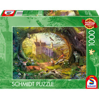 Schmidt Spiele Märchenschloss und Waldzauber, Puzzle 1000 Teile